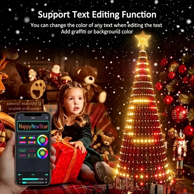 Lighting Christmas Decor - إضاءة ذكية RGB لتزيين قمة شجرة