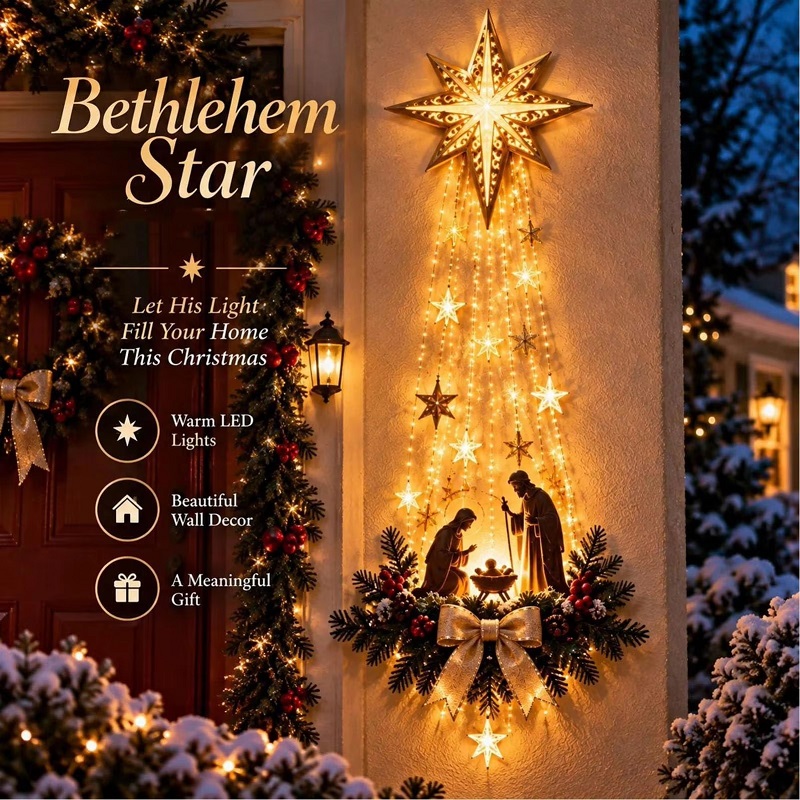Lighting Decoration Ideas - زينة عيد الميلاد على شكل نجمة