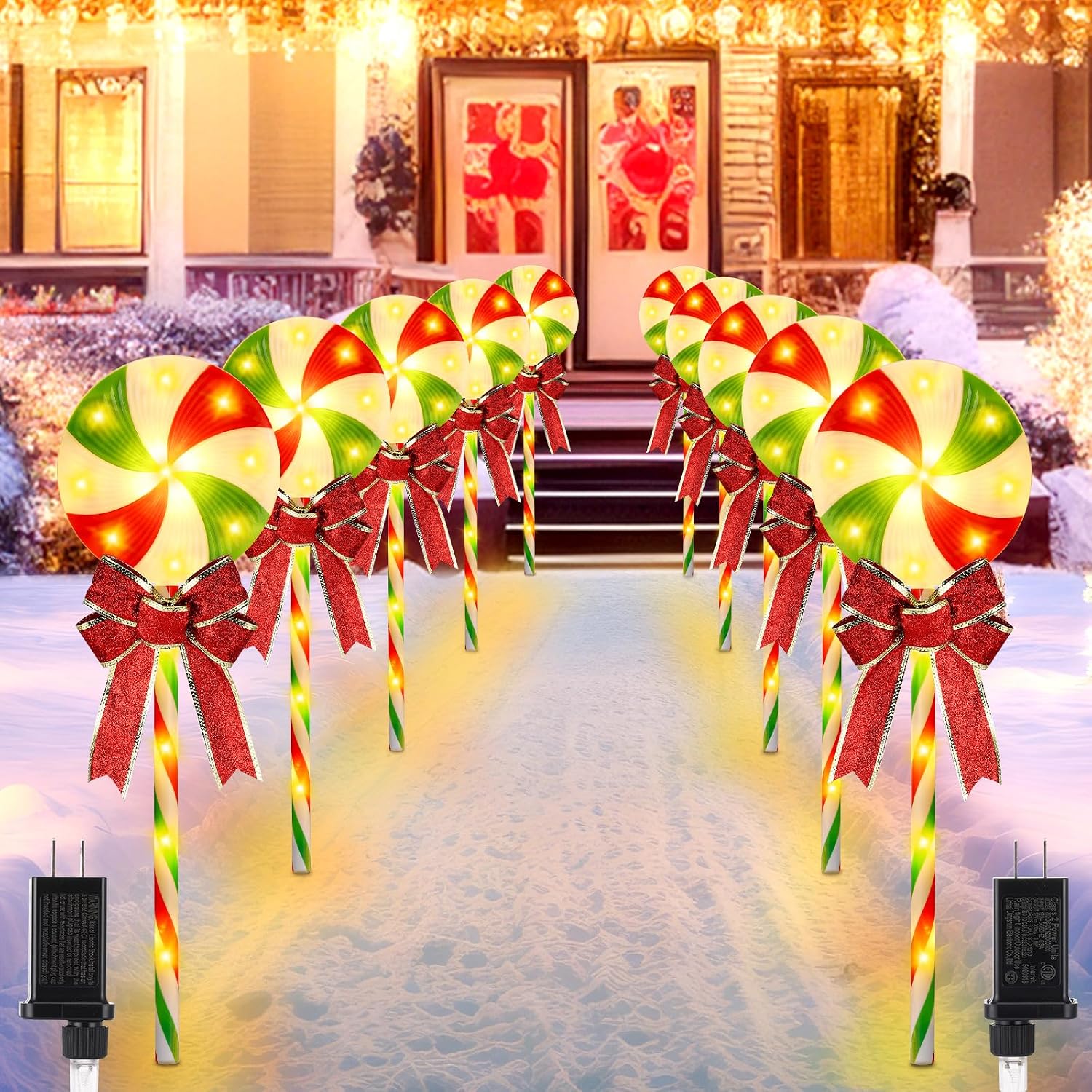Lighting Christmas Decor - أضواء مسار عيد الميلاد، مجموعة من