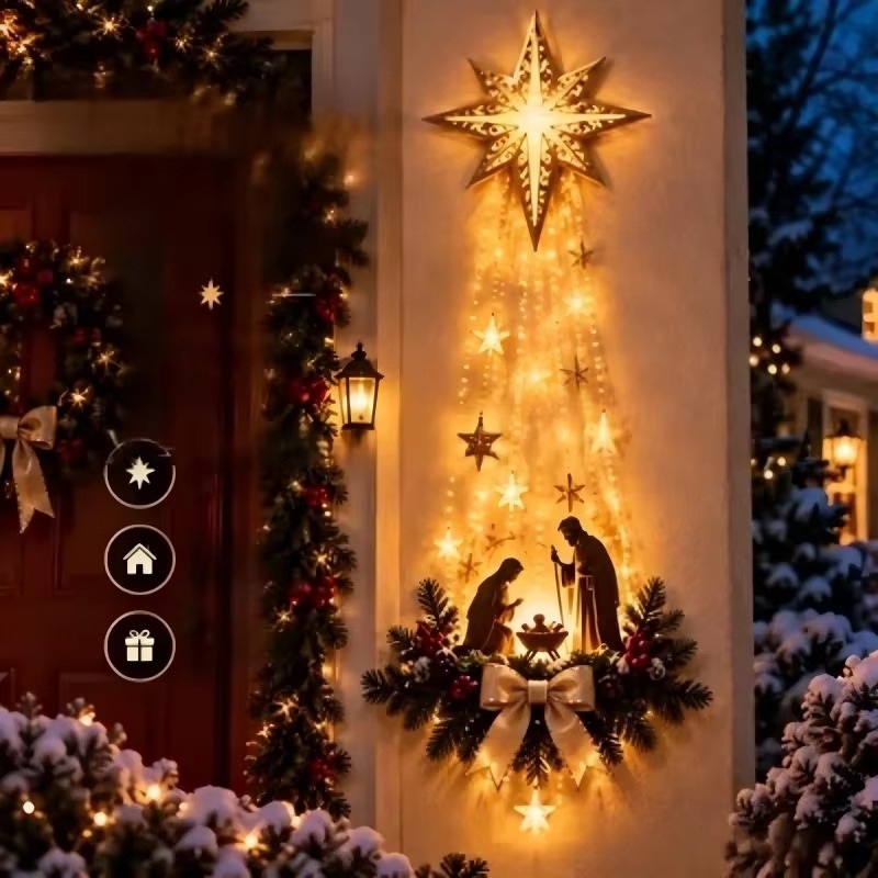 Lighting Decoration Ideas - نجمة الإيمان المضيئة لبيت لحم في