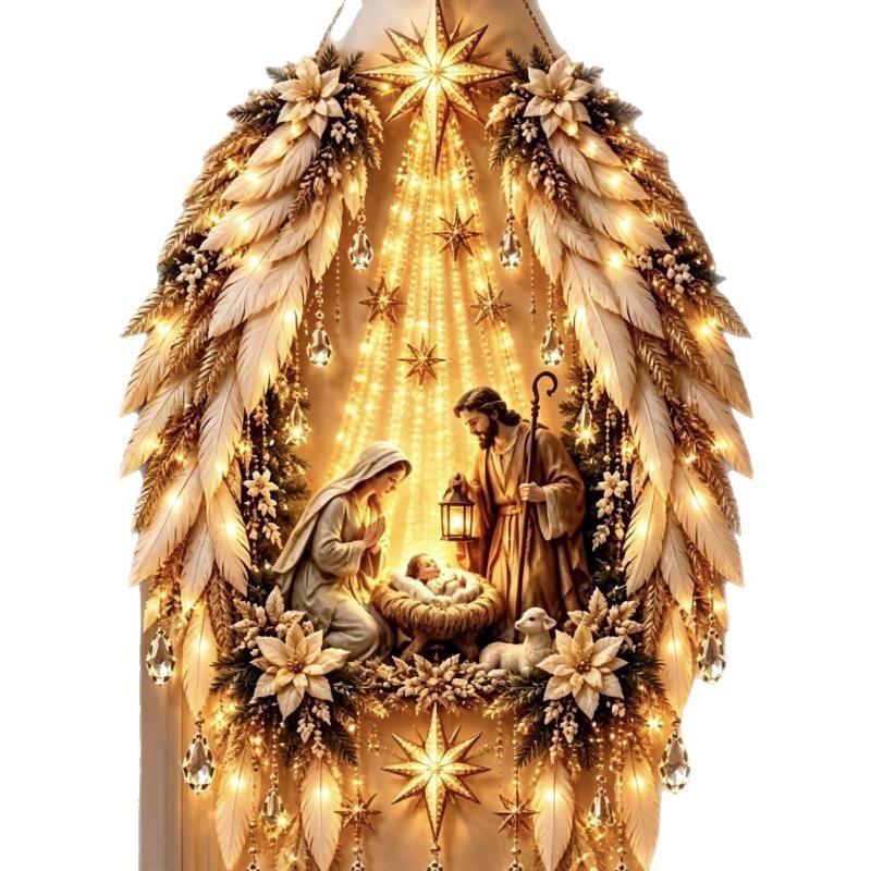 Lighting Christmas Decor - زينة جدارية على شكل نجمة بيت