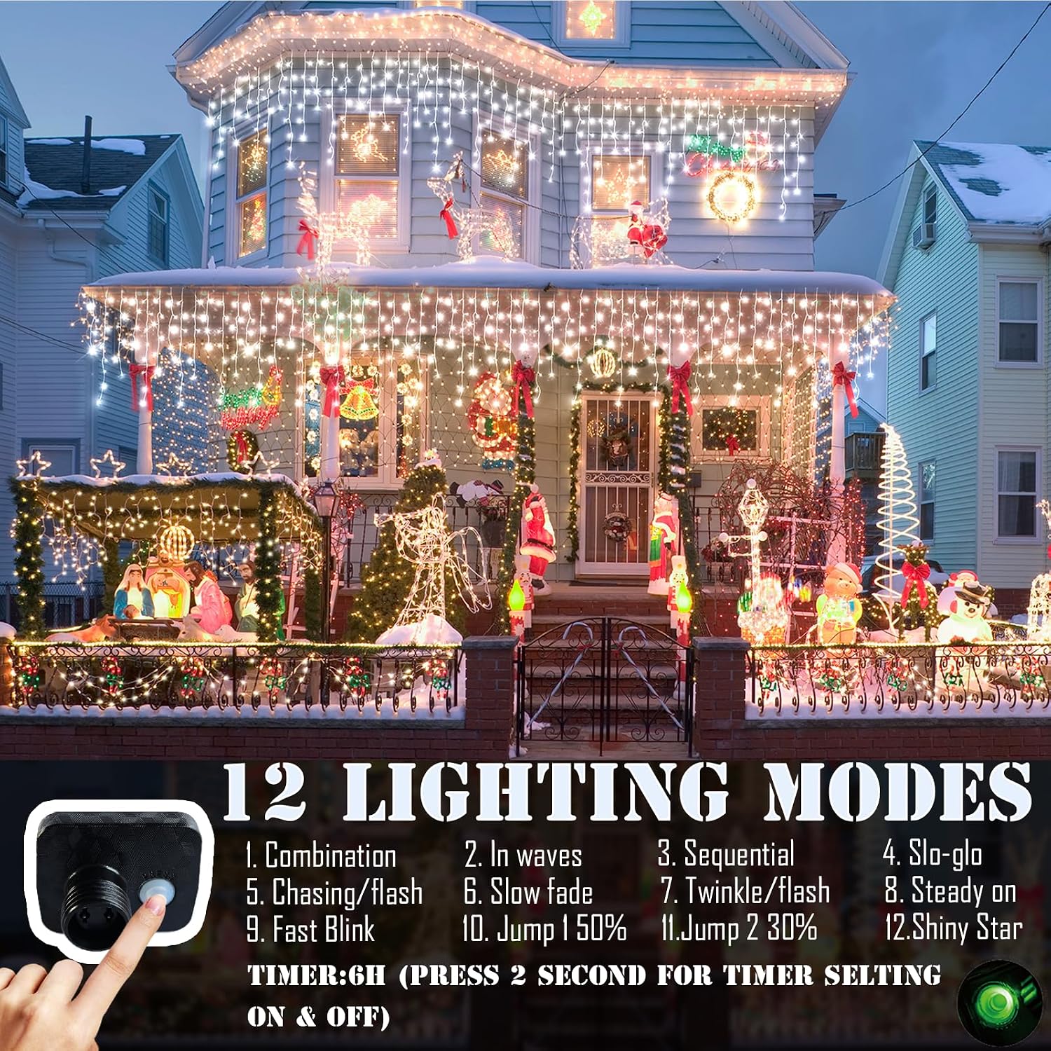 أضواء زينة عيد الميلاد الخارجي - مراجعة Lighting Christmas Decor وسعره