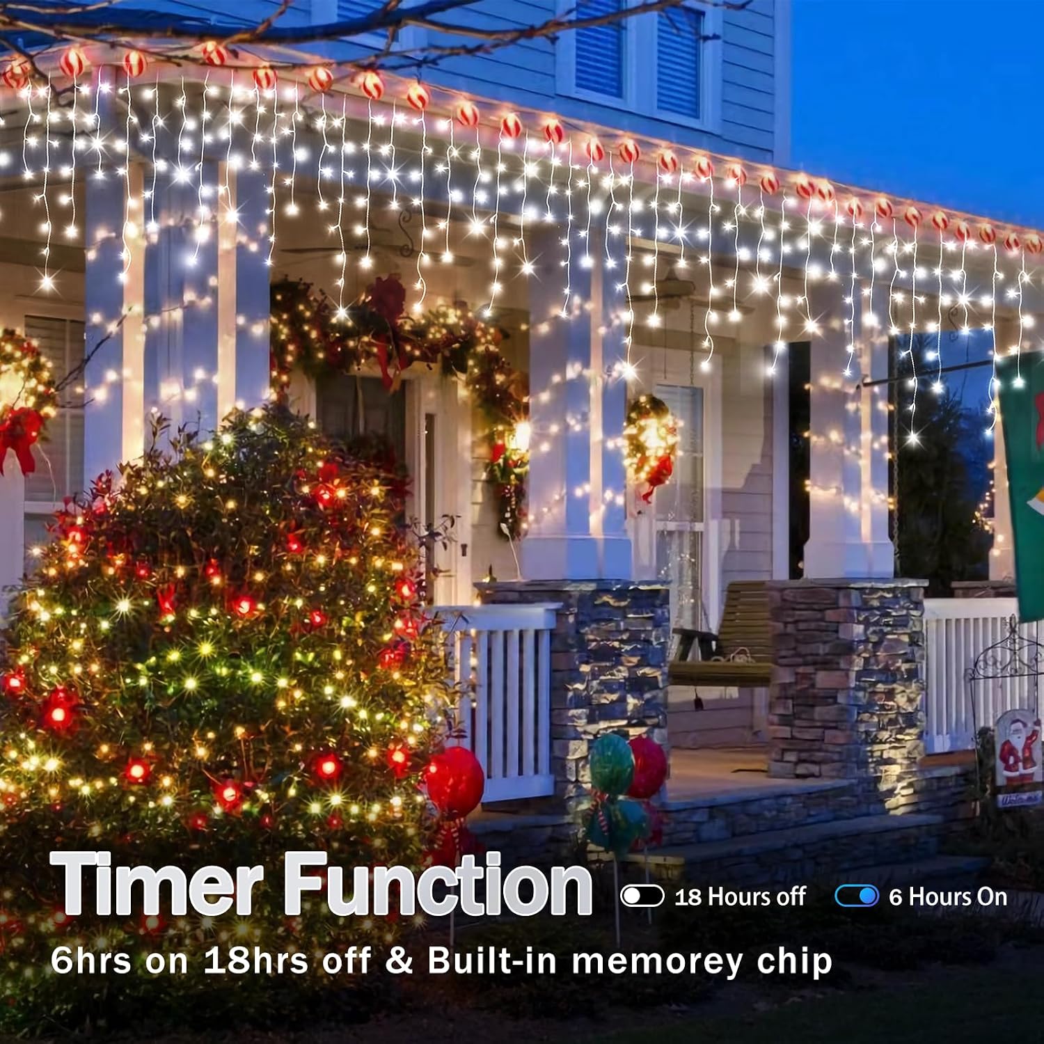 أضواء زينة عيد الميلاد الخارجي - مراجعة Lighting Christmas Decor وسعره