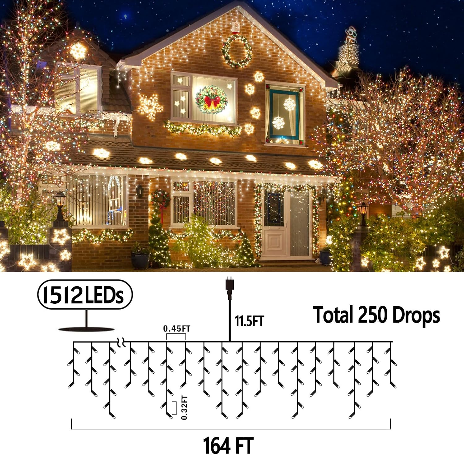 أضواء زينة عيد الميلاد الخارجي - مراجعة Lighting Christmas Decor وسعره