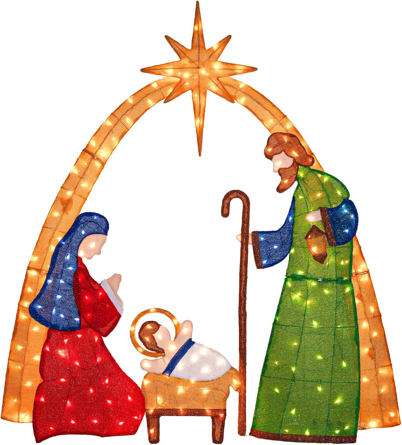 مشهد الميلاد المضيء لعيد الميل - مراجعة Lighting Christmas Decor وسعره