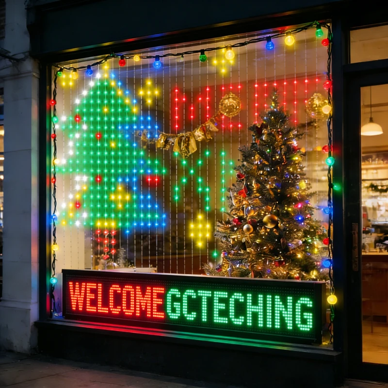 ستائر إضاءة ذكية بـ 400 مصباح  - مراجعة Lighting Christmas Decor وسعره