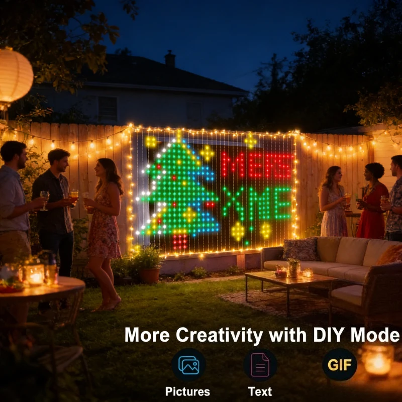 ستائر إضاءة ذكية بـ 400 مصباح  - مراجعة Lighting Christmas Decor وسعره
