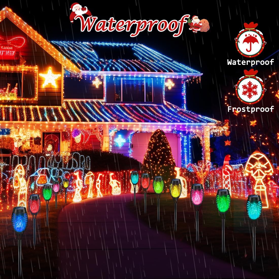 أضواء عيد الميلاد الشمسية للاس - مراجعة Lighting Christmas Decor وسعره