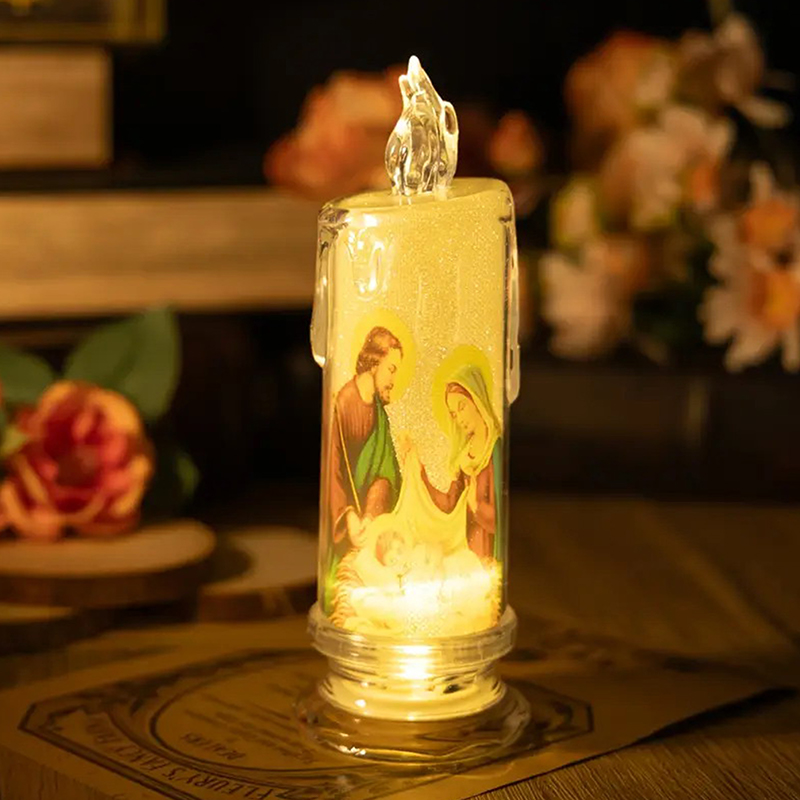يسوع عذراء المسيح LED شمعة مصب - مراجعة Lighting Decoration Ideas وسعره