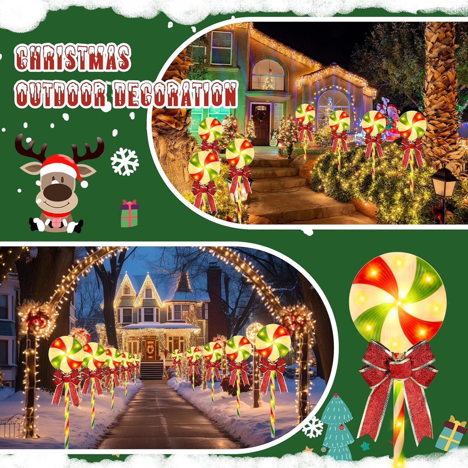 أضواء مسار عيد الميلاد، مجموعة - مراجعة Lighting Christmas Decor وسعره