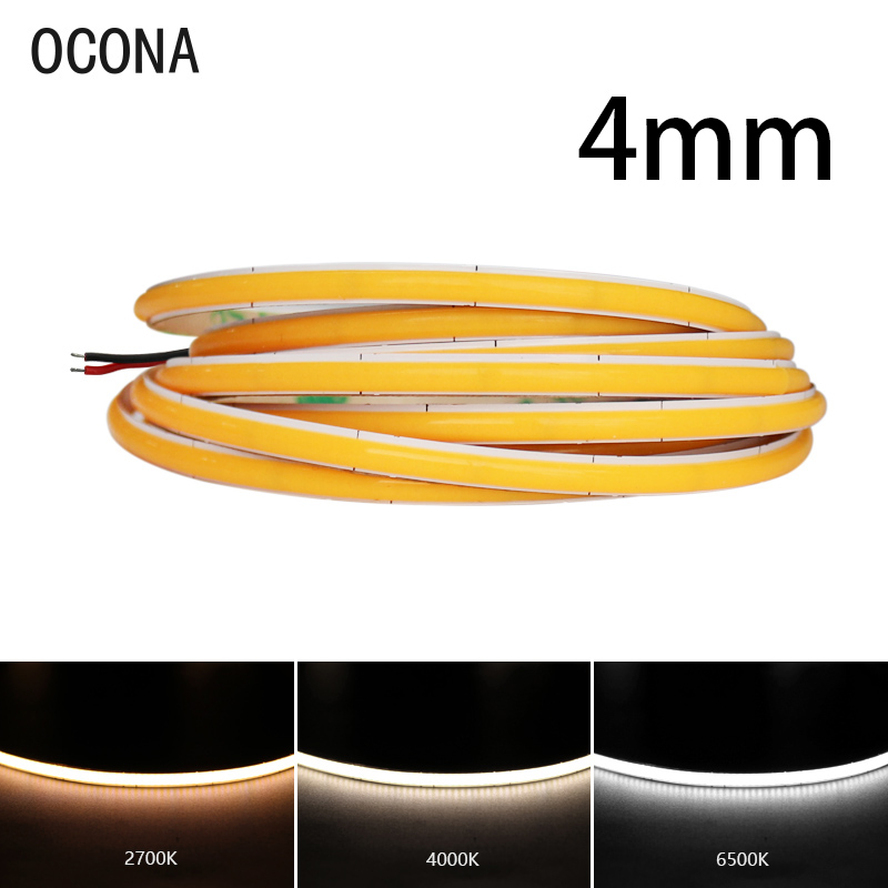 4 مللي متر ضيق COB LED قطاع أض - مراجعة Lighting Mcqueen Bedroom Decor وسعره