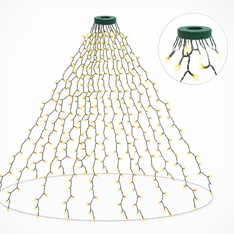 أضواء LED مقاومة للماء تعمل بـ - مراجعة Lighting Christmas Decor وسعره