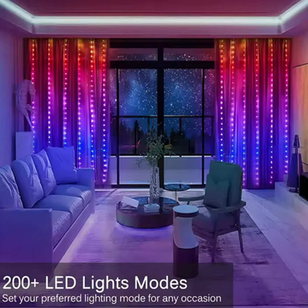 3M RGB الذكية LED الستار أضواء - مراجعة Lighting Christmas Decor وسعره