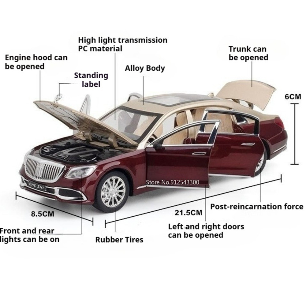 نموذج سيارة 62S S600 بمقياس 1: - مراجعة Lighting Mcqueen Bedroom Decor وسعره